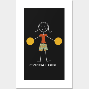 Funny Womens Cymbal Design Posters and Art